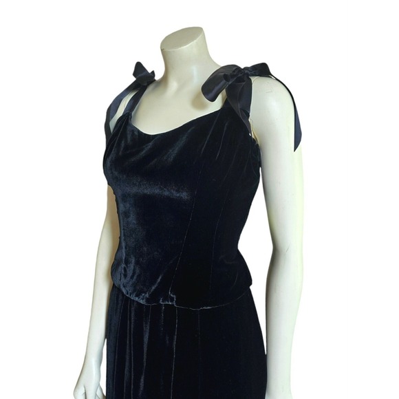 3 vtg new pieces black Ralph Lauren velvet corset wool skirt Tahari - Picture 11 of 16
